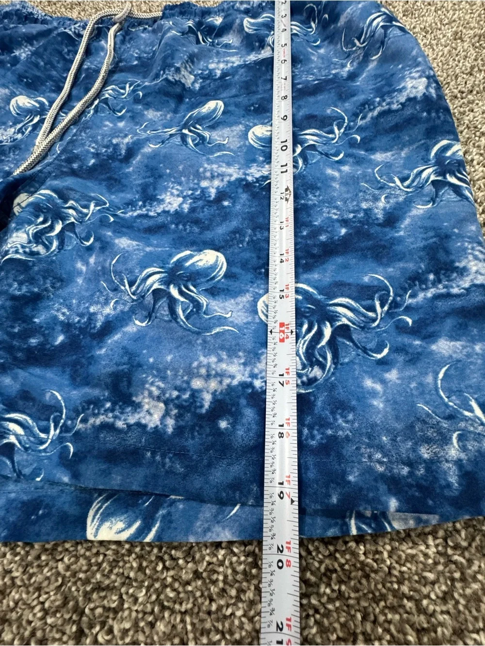 Kirkland Signature Blue Patterned Men's Swim Trunks